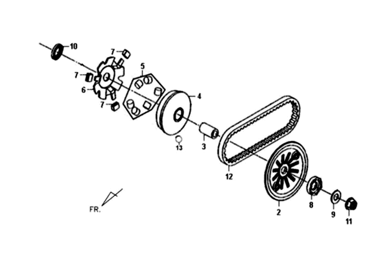 9.MOVABLE DRIVE FACE ASSY