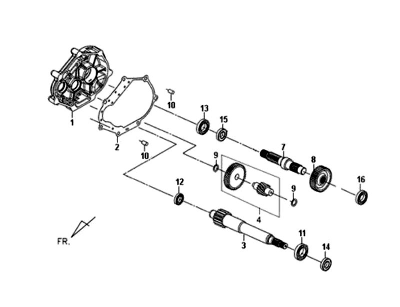 11.MISSION CASE - DRIVE SHAFT