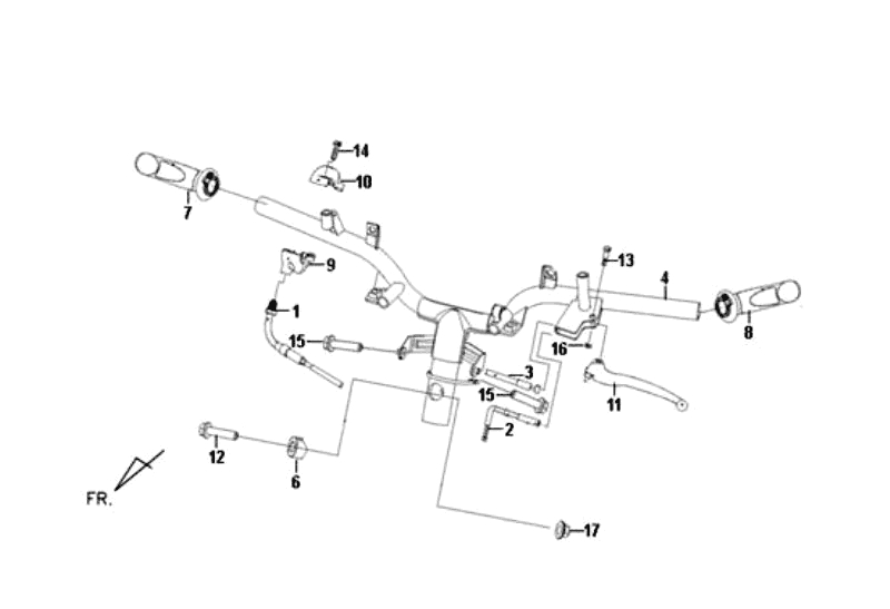 17.CABLE SWITCH HANDLE LEAVER