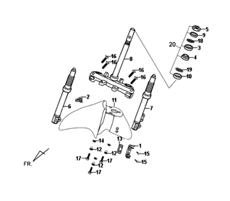 23.STRG. STEM FRONT CUSHION