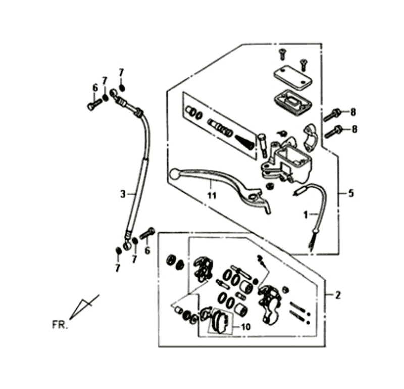 18.FR. BRAKE MASTER CYLINDER