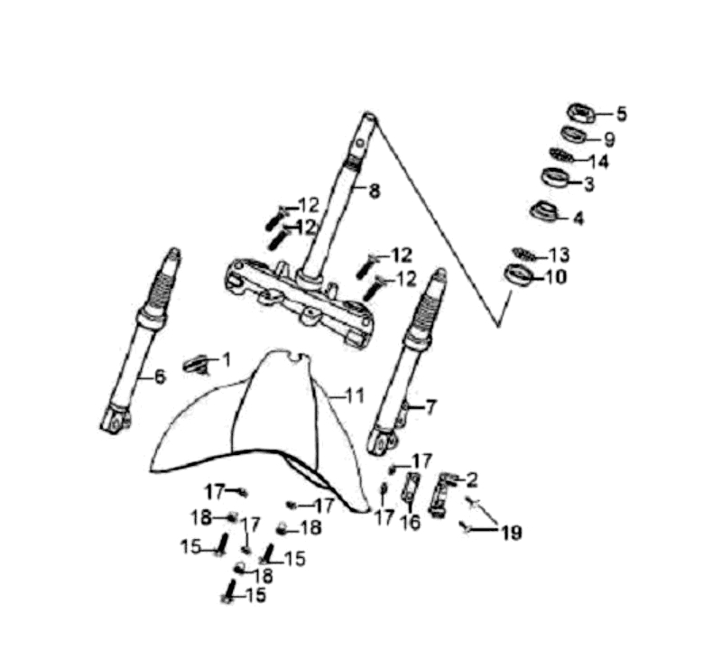 25.STEERING STEM FRONT CUSHION