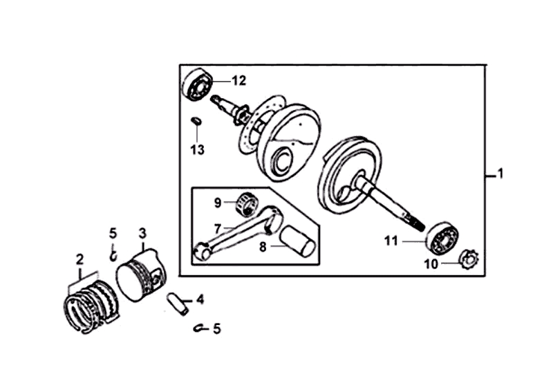 16.CRANK SHAFT PISTON 16.CRANK SHAFT PISTON