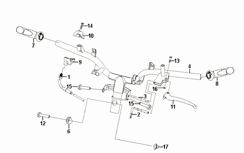 17.CABLE SWITCH HANDLE LEAVER