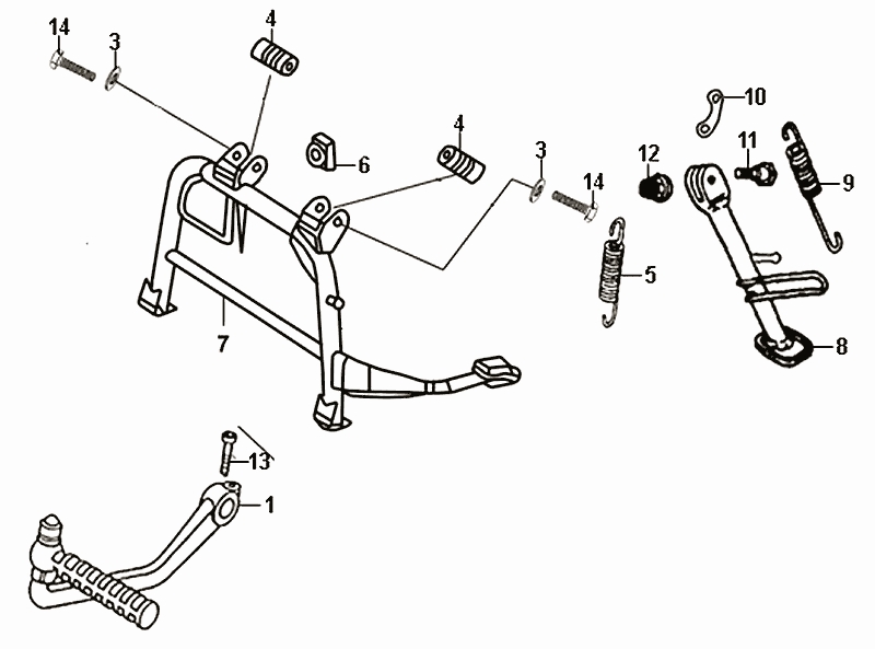 31.MAIN STAND KICK STARTER ARM