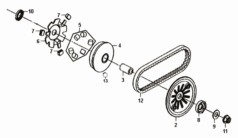 9.MOVABLE DRIVE FACE ASSY