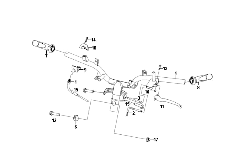 17.CABLE SWITCH HANDLE LEAVER