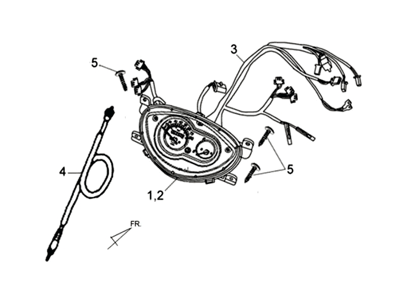 12.SPEEDOMETER ASSY