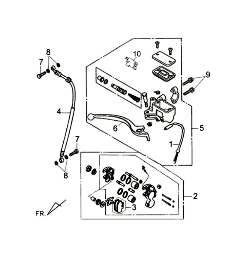 14.FR BRAKE ASSY