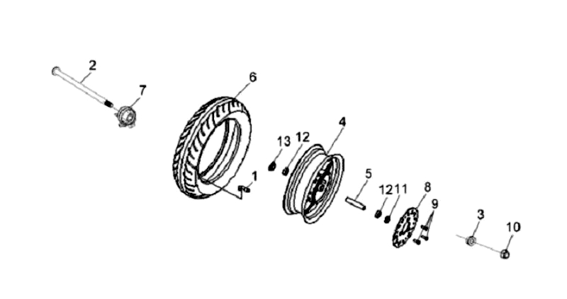 24.FR. WHEEL ASSY