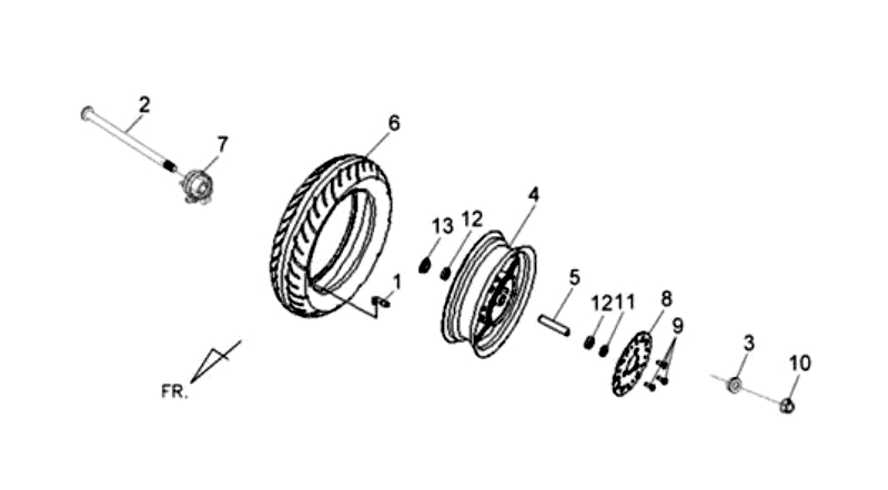 24.FR. WHEEL ASSY