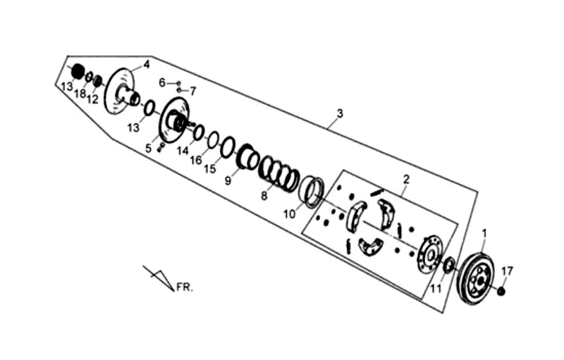 10.DRIVEN PULLEY ASSY