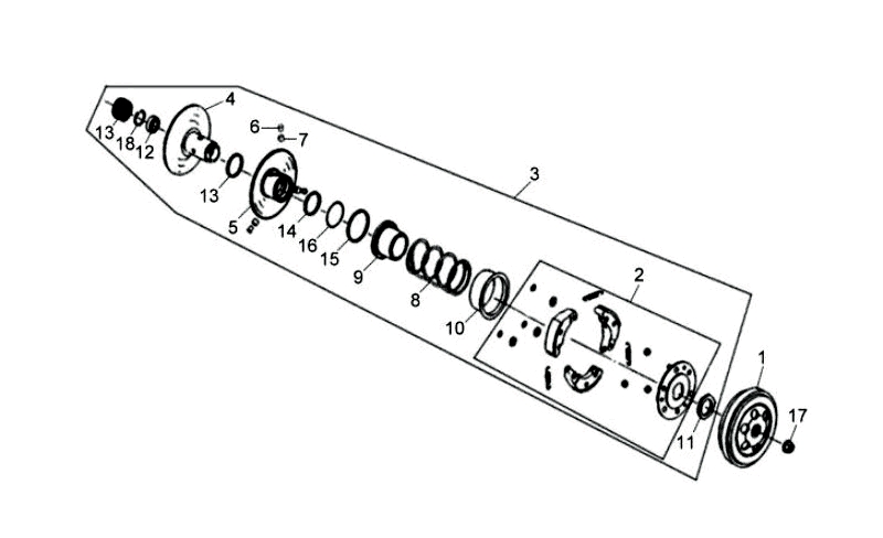 10.DRIVEN PULLEY ASSY