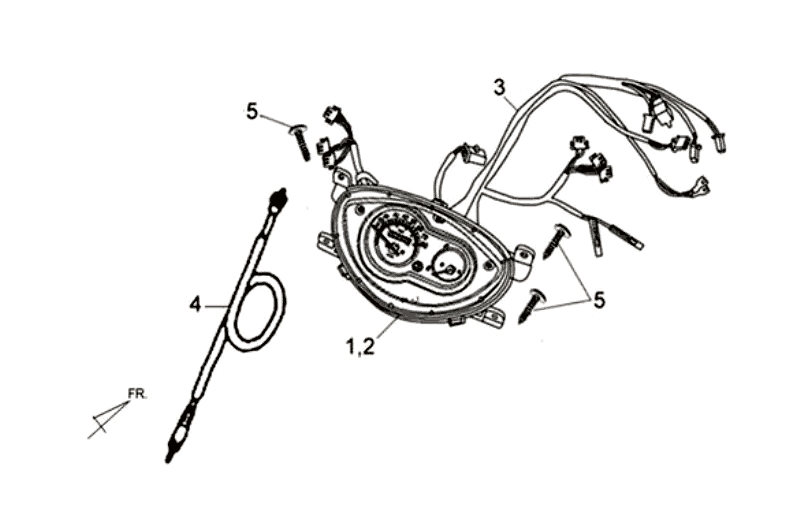 12.SPEEDOMETER ASSY