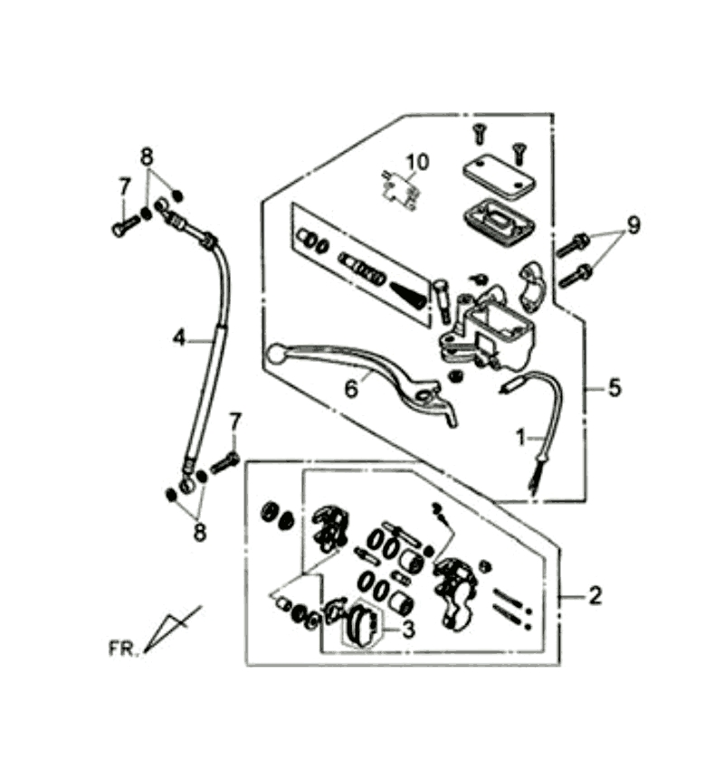14.FR BRAKE ASSY