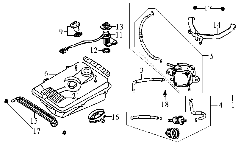 22.FUEL TANK - FLOOR PLATE