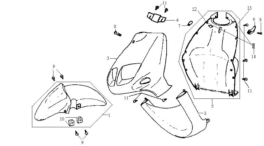 15.FRONT COVER - FRONT FENDER