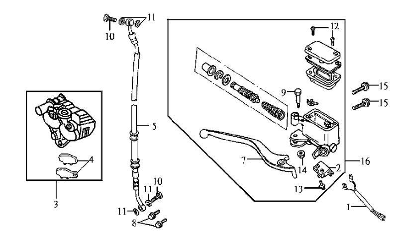 21.FRONT BRAKE MASTER CYLINDER 21.FRONT BRAKE MASTER CYLINDER