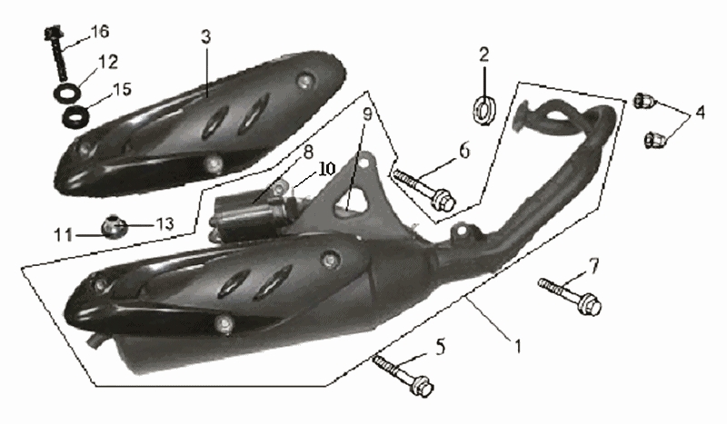 34.EXHAUST MUFFLER