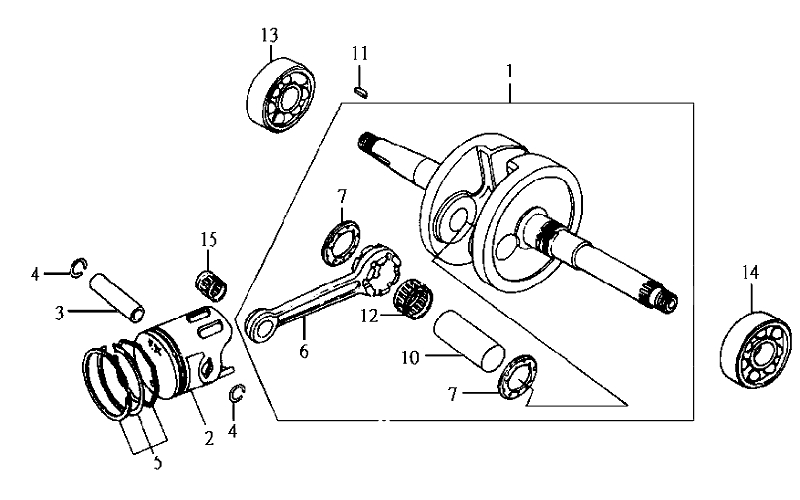 10.CRANKSHAFT - PISTON 10.CRANKSHAFT - PISTON