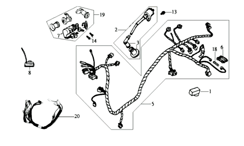 31.WIRE HARNESS, IGNITION COIL