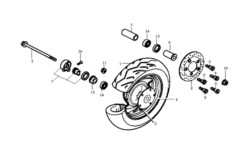 17.FRONT WHEEL