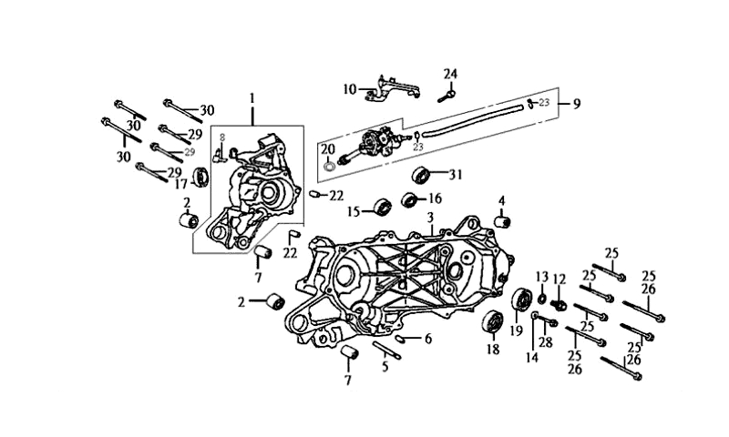 9.CRANK CASE