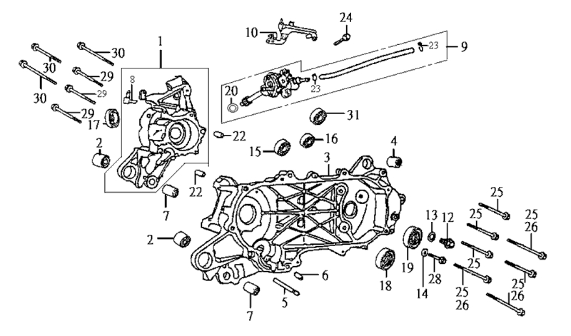 9.CRANK CASE