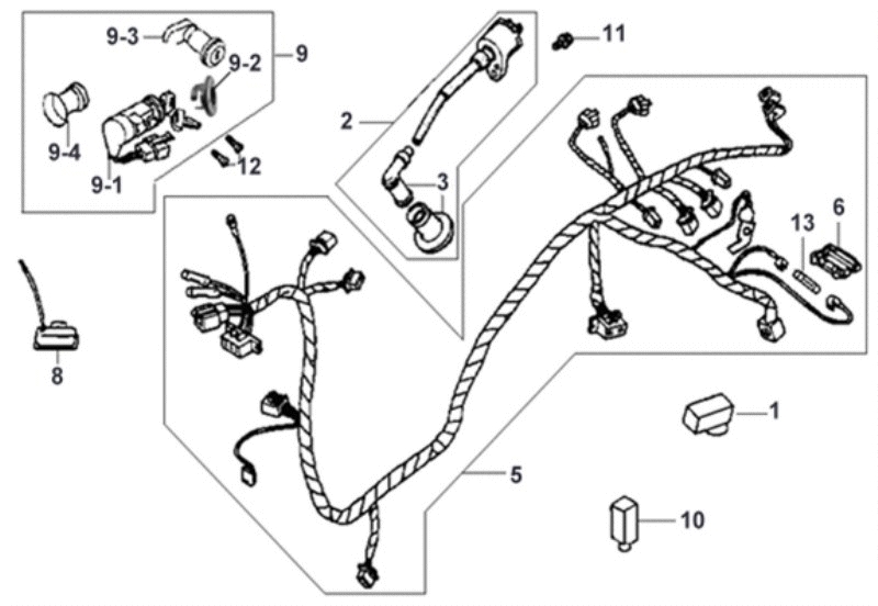 34.WIRE HARNESS . IGNITION COIL