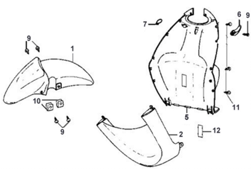 17.FRONT COVER . FRONT FENDER