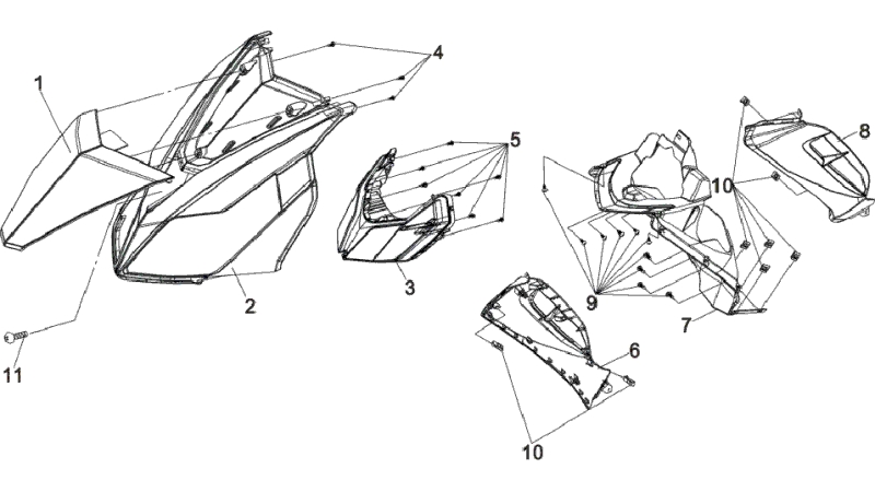 12.FRONT COVER - HEAD LIGHT ASSY