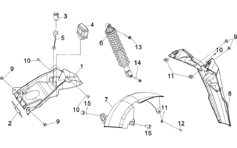 25.RR. CUSHION ASSY - RR. MUDGUARD