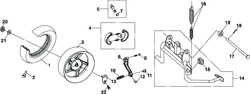 20.RR. WHEEL ASSY