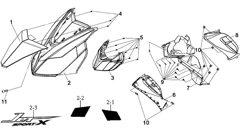 12.FRONT COVER, HEAD LIGHT ASSY