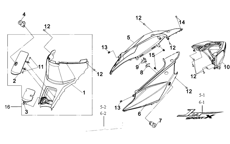 23.BODY COVER, CENTER COVER