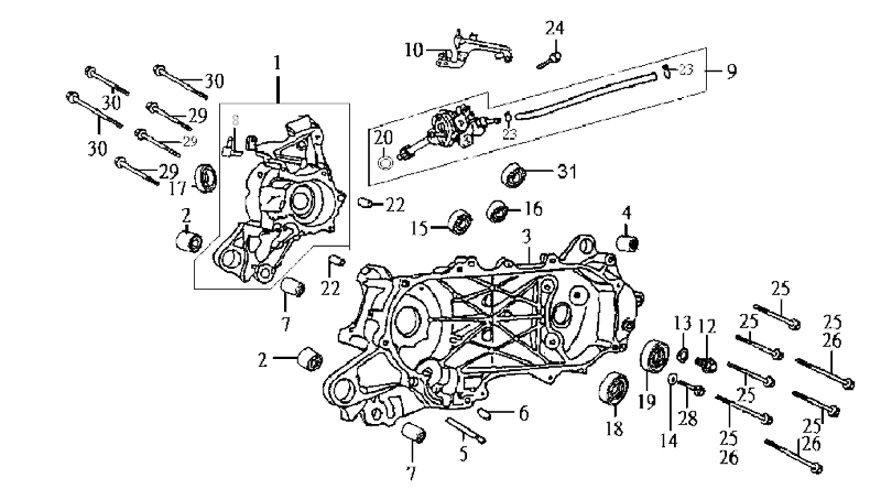 9.CRANK CASE