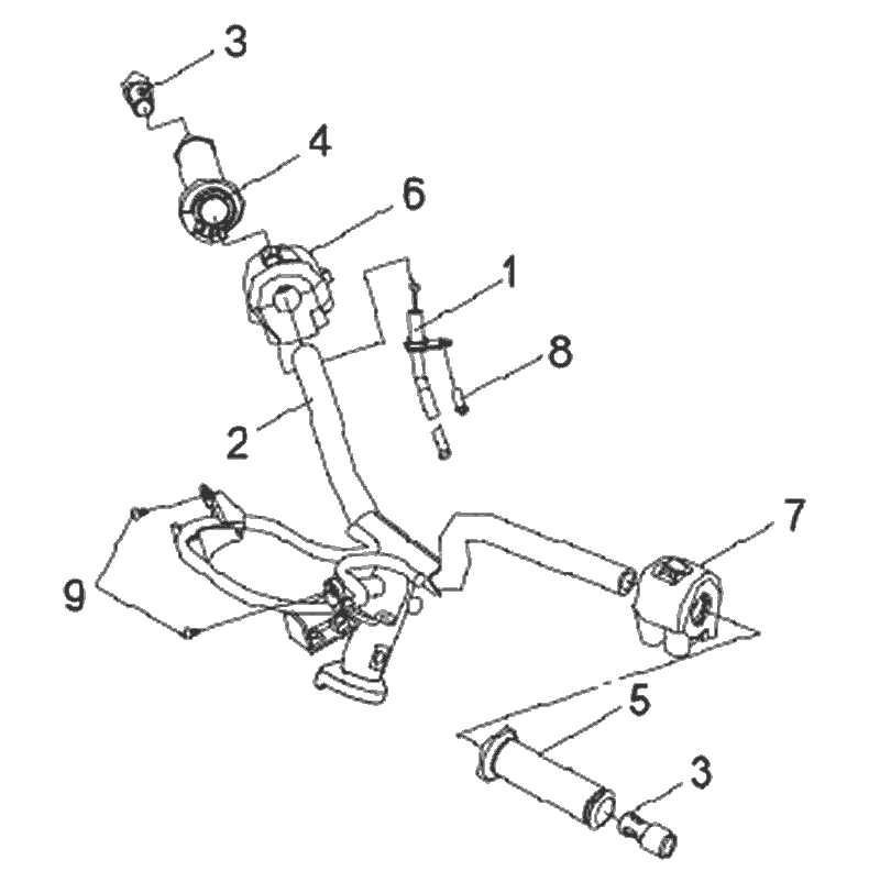 14.STEERING HANDLE COMP