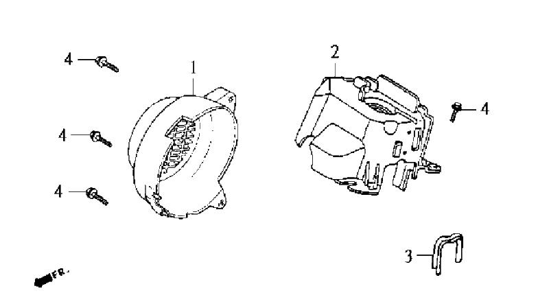 1.FAN COVWE, SHROUD