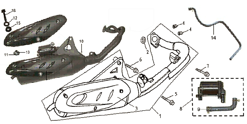 28-2.EXHAUST MUFFLER (SUISSE ONLY)