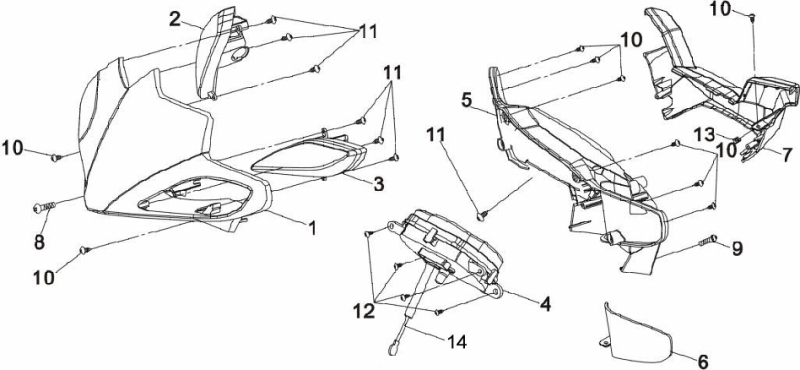 13.FRONT HANDLE COVER ASSY