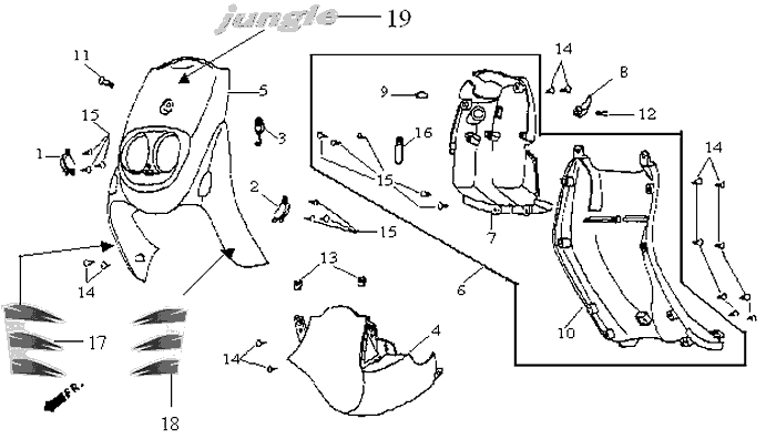 15.FRONT COVER - FRONT FENDER
