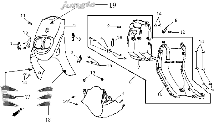 15.FRONT COVER - FRONT FENDER