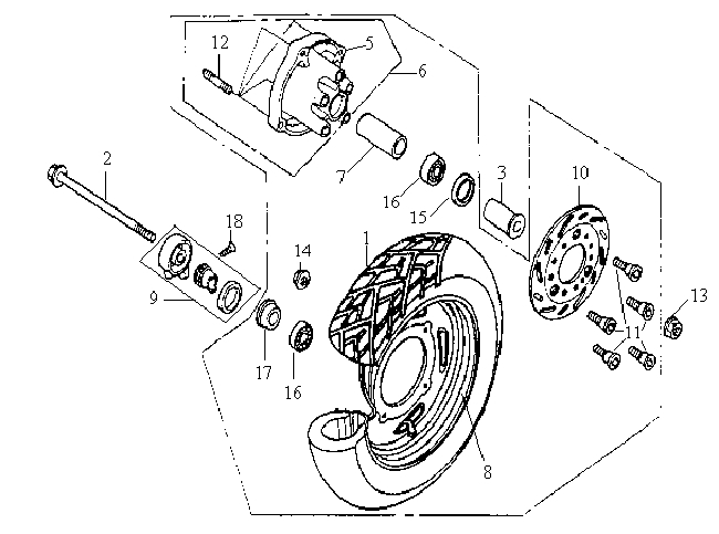 17.FRONT WHEEL