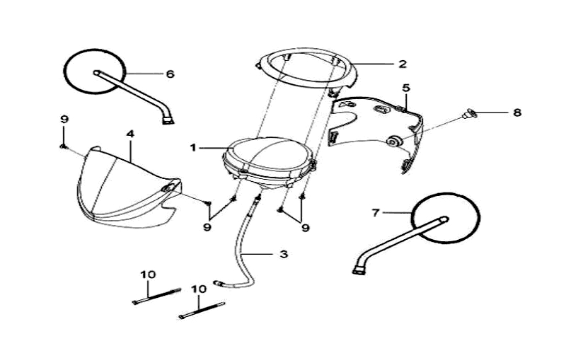 15.HANDLE COVER-BACK MIRROR