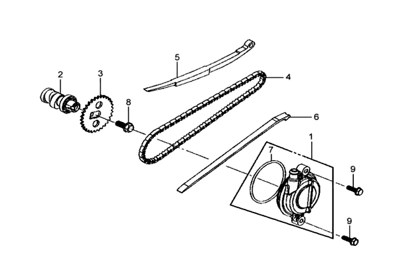 3.CAM SHAFT-CYL. HEAD L. SIDE COVER