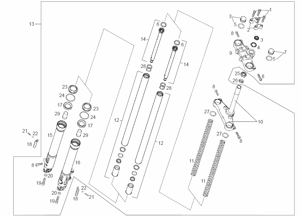 Fork Assy (Paioli ø37)