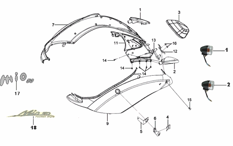 17.BODY COVER - TAIL LIGHT