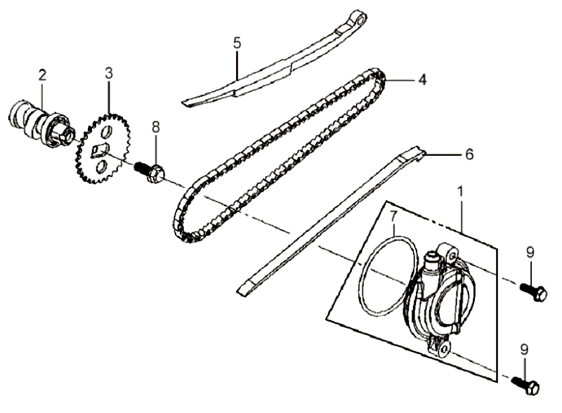 3.CAMSHAFT - CYLINDER HEAD - L. SIDE COVER