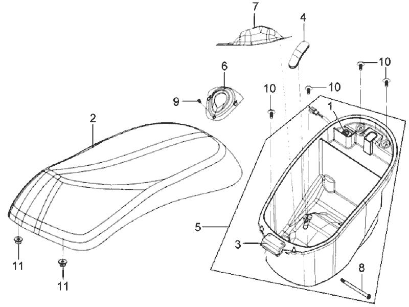 26.DOUBLE SEAT - LUGGAGE BOX