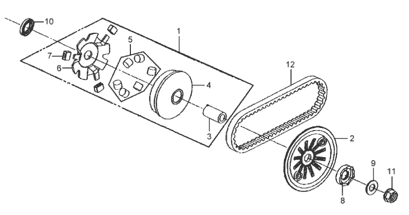9.MOVABLE DRIVE FACE ASSY